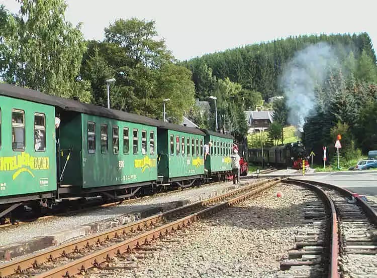 Fichtelbergbahn Erzgebirgsbahn Bahnhof Neudorf
