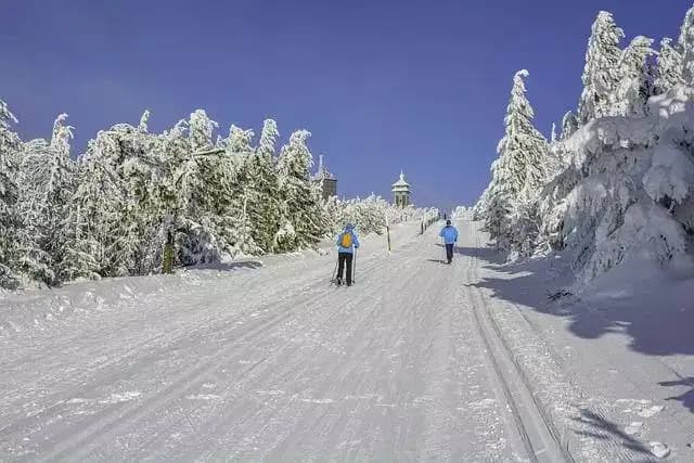 Loipen im Skigebiet Oberwiesenthal am Fichtelberg