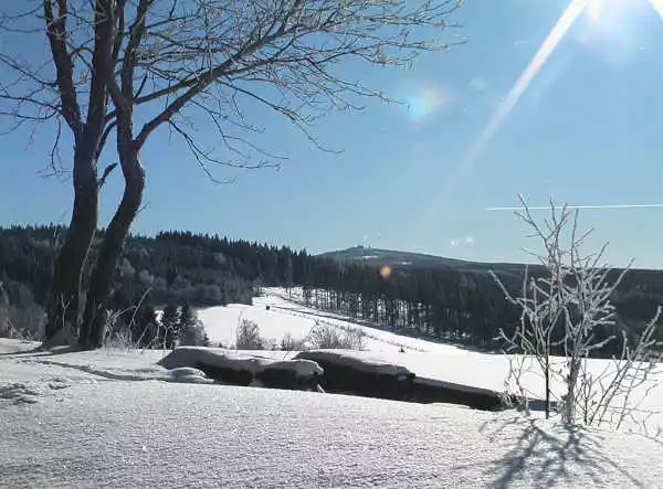Blick zum Fichtelberg